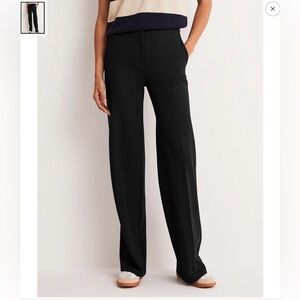 BODEN Black Hampshire Ponte Trousers Size 10R